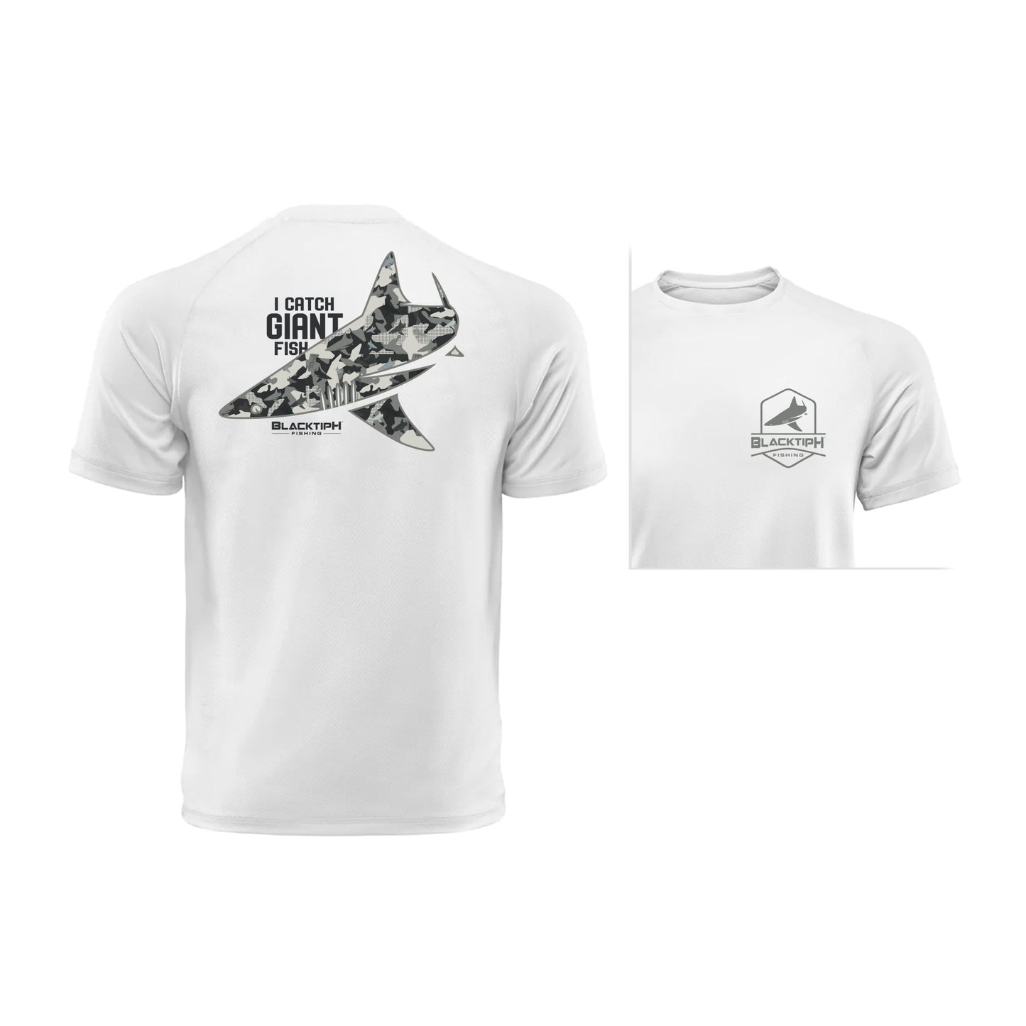 BlacktipH "I Catch Giant Fish" with Polyblend Fabric Lifestyle T-Shirt - Angler's Pro Tackle & Outdoors