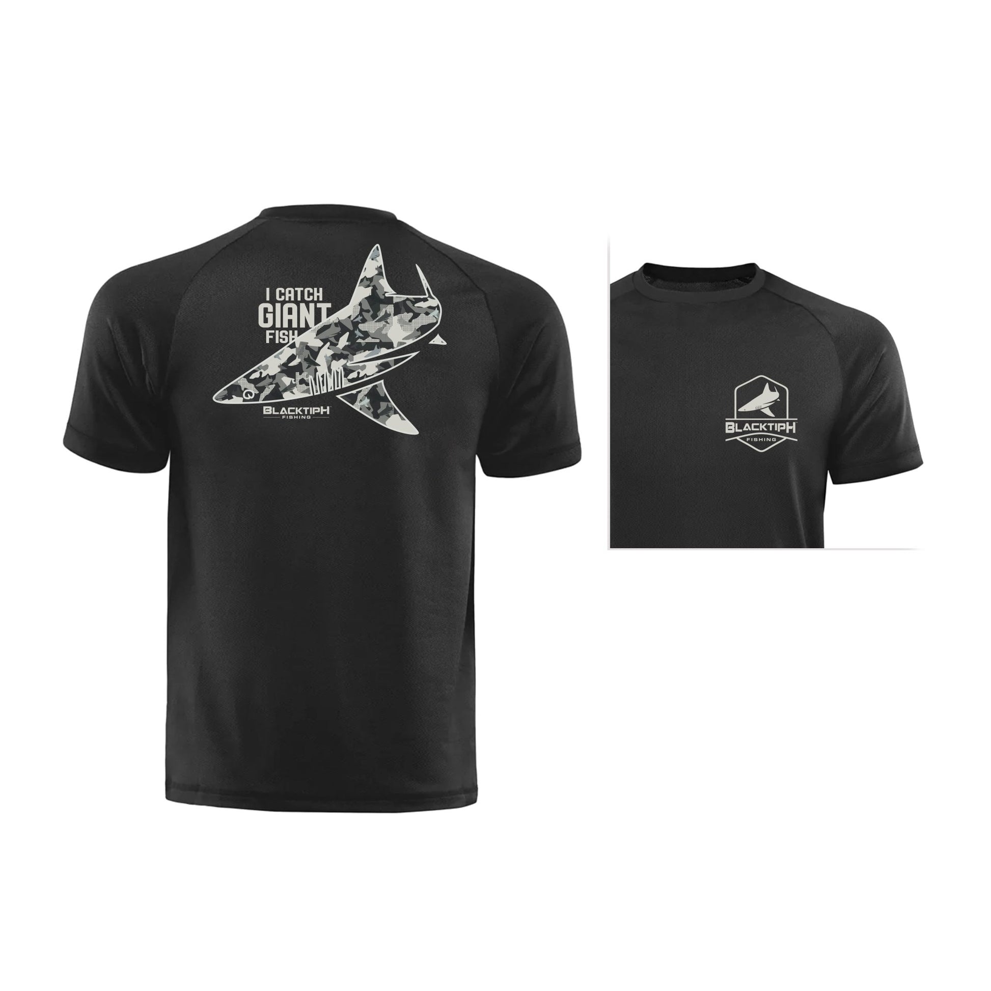 BlacktipH "I Catch Giant Fish" with Polyblend Fabric Lifestyle T-Shirt - Angler's Pro Tackle & Outdoors