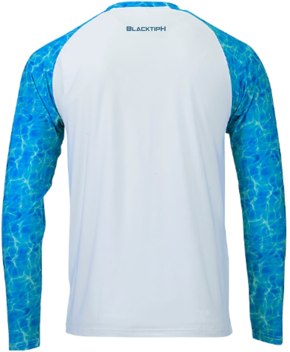 BlacktipH Interlock with UPF 50+ Protection Performance Shirt Shoreline Blue Sleeves - Angler's Pro Tackle & Outdoors