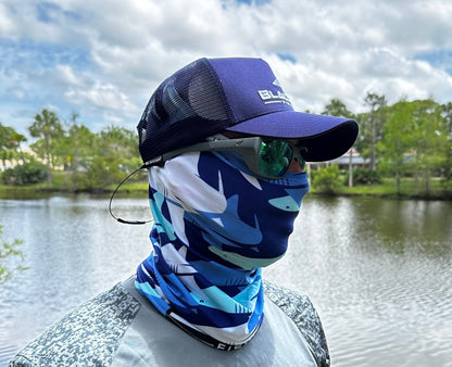 BlacktipH Light Blue Performance Face Shield - Angler's Pro Tackle & Outdoors