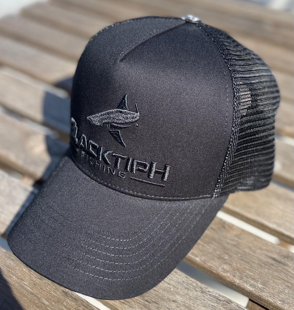 BlacktipH Midnight Black Embroidered Snapback 2.0 - Angler's Pro Tackle & Outdoors