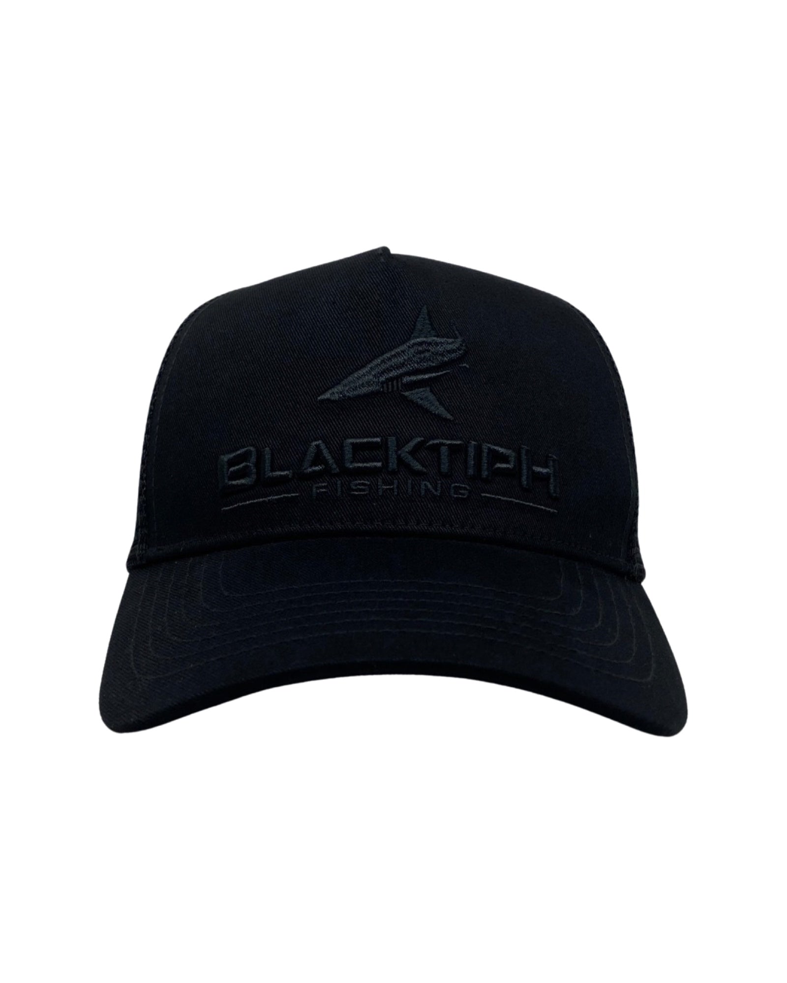 BlacktipH Midnight Black Embroidered Snapback 2.0 - Angler's Pro Tackle & Outdoors