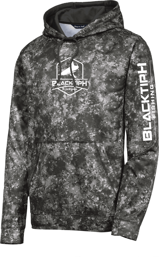 BlacktipH Mineral Freeze Fleece Hooded Pullover - Black - Angler's Pro Tackle & Outdoors