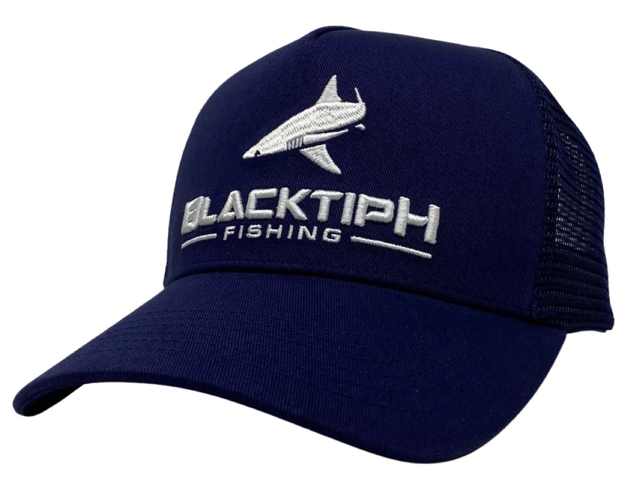 BlacktipH Navy Embroidered Snapback 2.0 - Angler's Pro Tackle & Outdoors