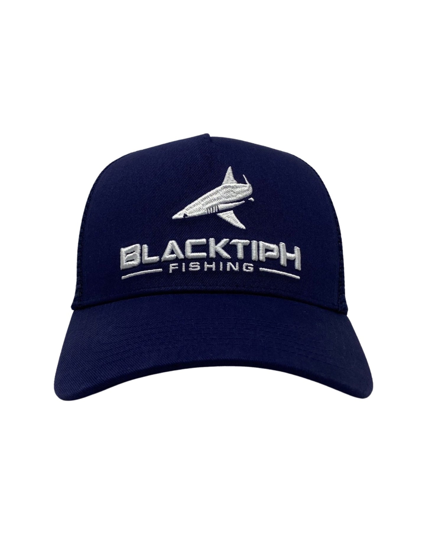 BlacktipH Navy Embroidered Snapback 2.0 - Angler's Pro Tackle & Outdoors