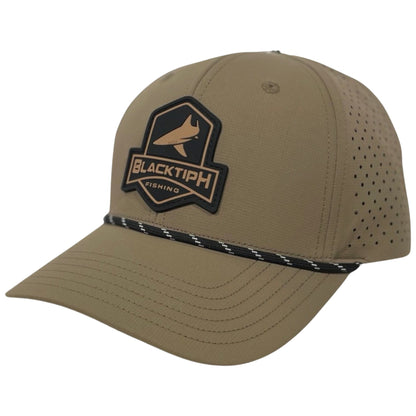 BlacktipH PVC Khaki Performance Snapback Hat - Angler's Pro Tackle & Outdoors