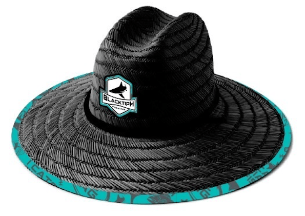 BlacktipH Straw Hat - Turquoise Blue - Black - Angler's Pro Tackle & Outdoors