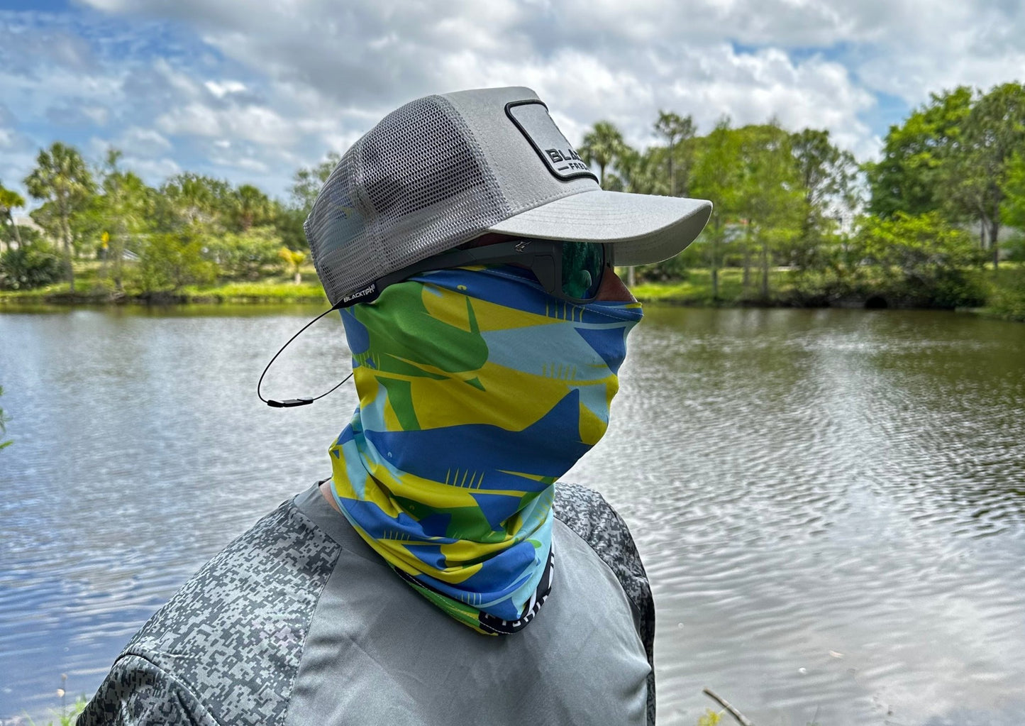 BlacktipH Yellow Green Performance Face Shield - Angler's Pro Tackle & Outdoors