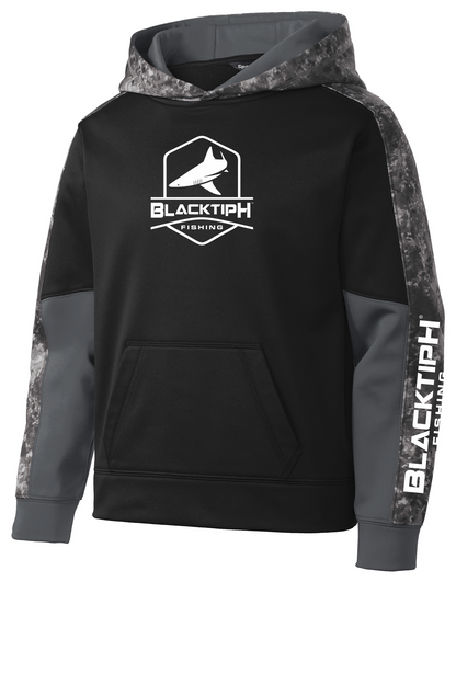 BlacktipH Youth Mineral Freeze Fleece Hooded Pullover - Black - Angler's Pro Tackle & Outdoors