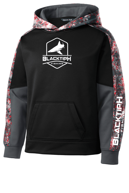 BlacktipH Youth Mineral Freeze Fleece Hooded Pullover - Deep Red - Angler's Pro Tackle & Outdoors