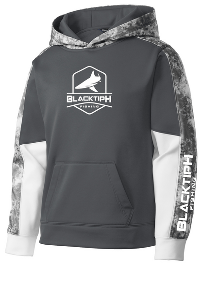 BlacktipH Youth Mineral Freeze Fleece Hooded Pullover - Grey - Angler's Pro Tackle & Outdoors