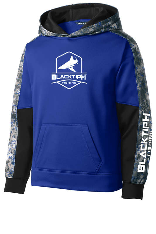 BlacktipH Youth Mineral Freeze Fleece Hooded Pullover - Royal - Angler's Pro Tackle & Outdoors