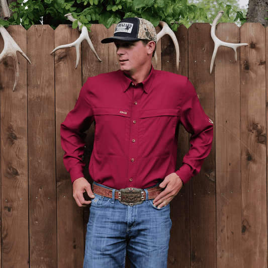 GameGuard - Oxblood Scout Shirt | Long Sleeve