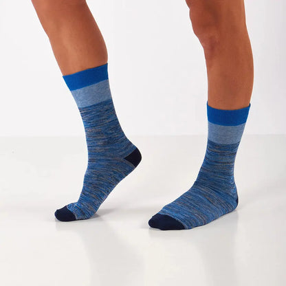 GoWith Men's Cotton Soft Crew Dress Socks - Optic Effect