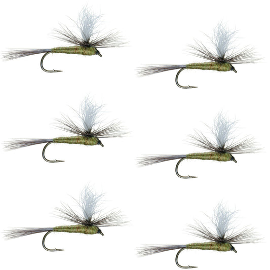 The Fly Fishing Place Blue Wing Olive BWO Parachute Dry Fly - 6 Flies Size 20