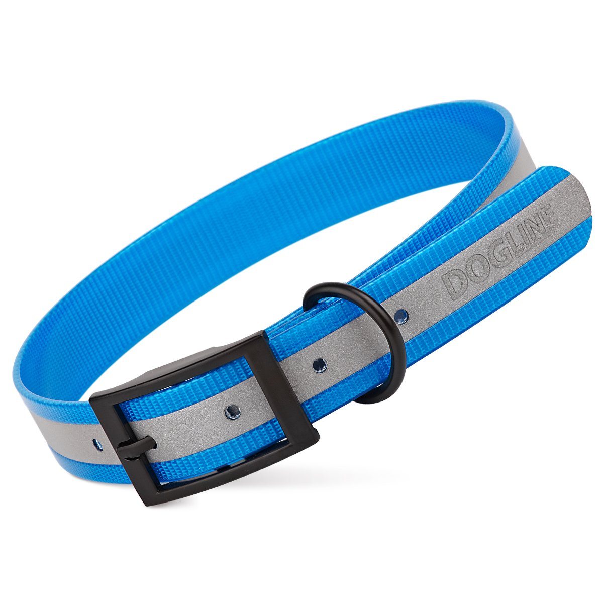 Dogline Biothane Translucent Reflective Collar