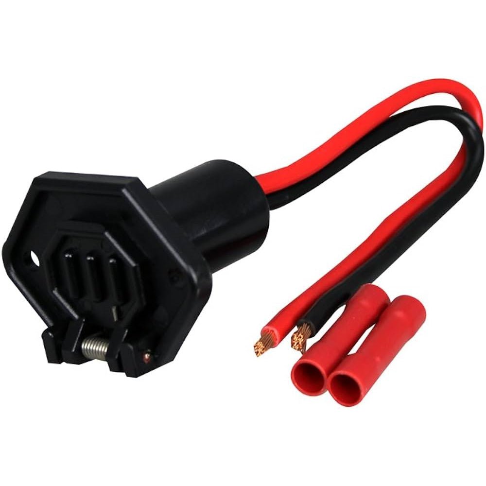Boater Sports 2 Wire 12V 8 Guage Male Socket Connector 51447 - Angler's Pro Tackle & Outdoors