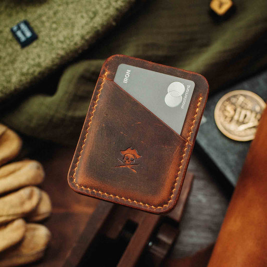 Pirate Goods Slim Leather Wallet - Boatswain v3 | Minimalist Card Holder | EDC