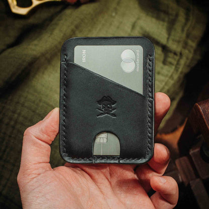 Pirate Goods Minimalist Leather Wallet - Boatswain v4 | Slim Card Holder | EDC