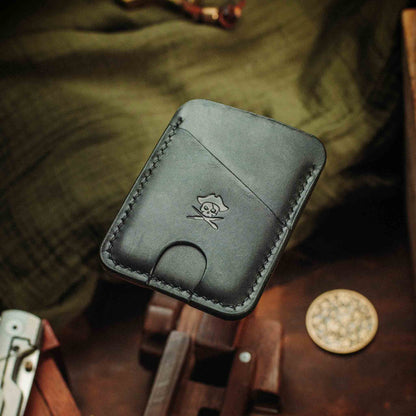 Pirate Goods Minimalist Leather Wallet - Boatswain v4 | Slim Card Holder | EDC