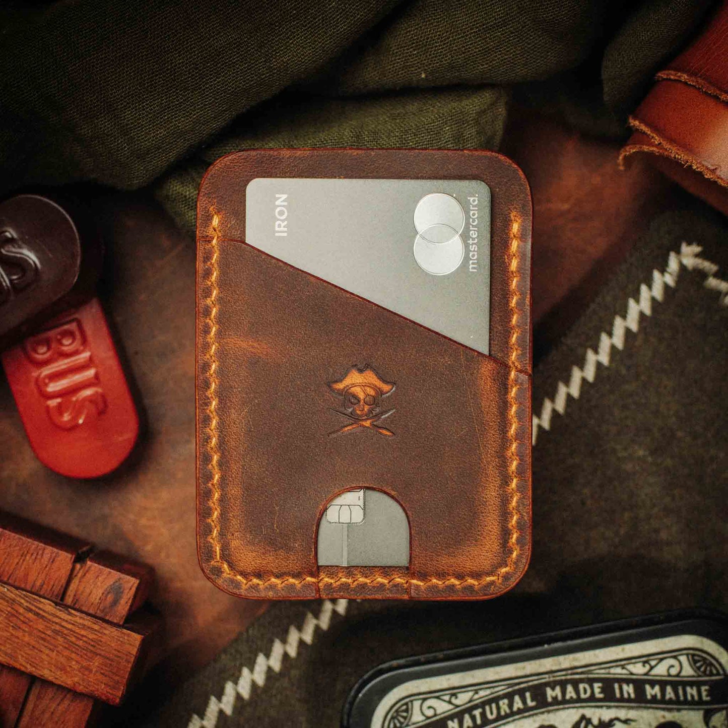 Pirate Goods Minimalist Leather Wallet - Boatswain v4 | Slim Card Holder | EDC