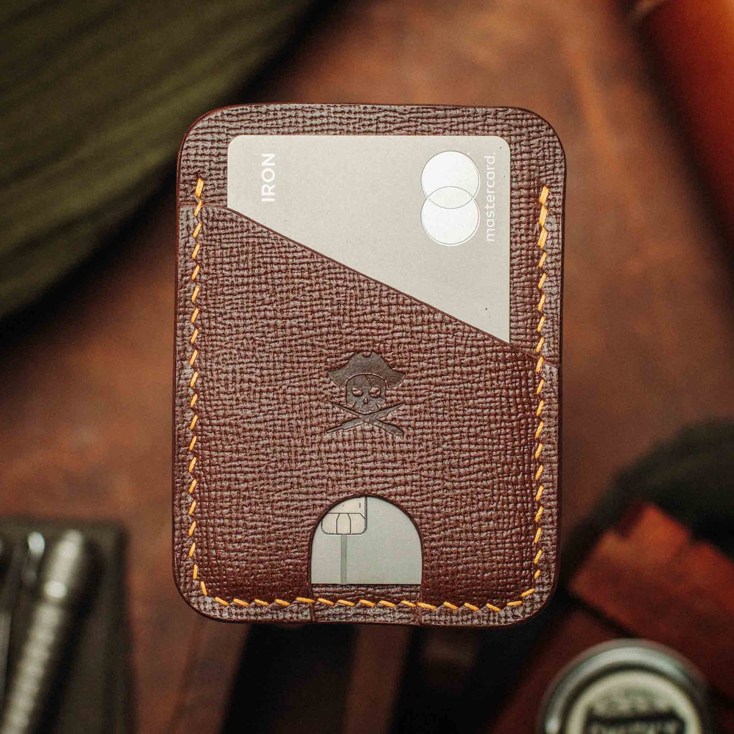 Pirate Goods Minimalist Leather Wallet - Boatswain v4 | Slim Card Holder | EDC