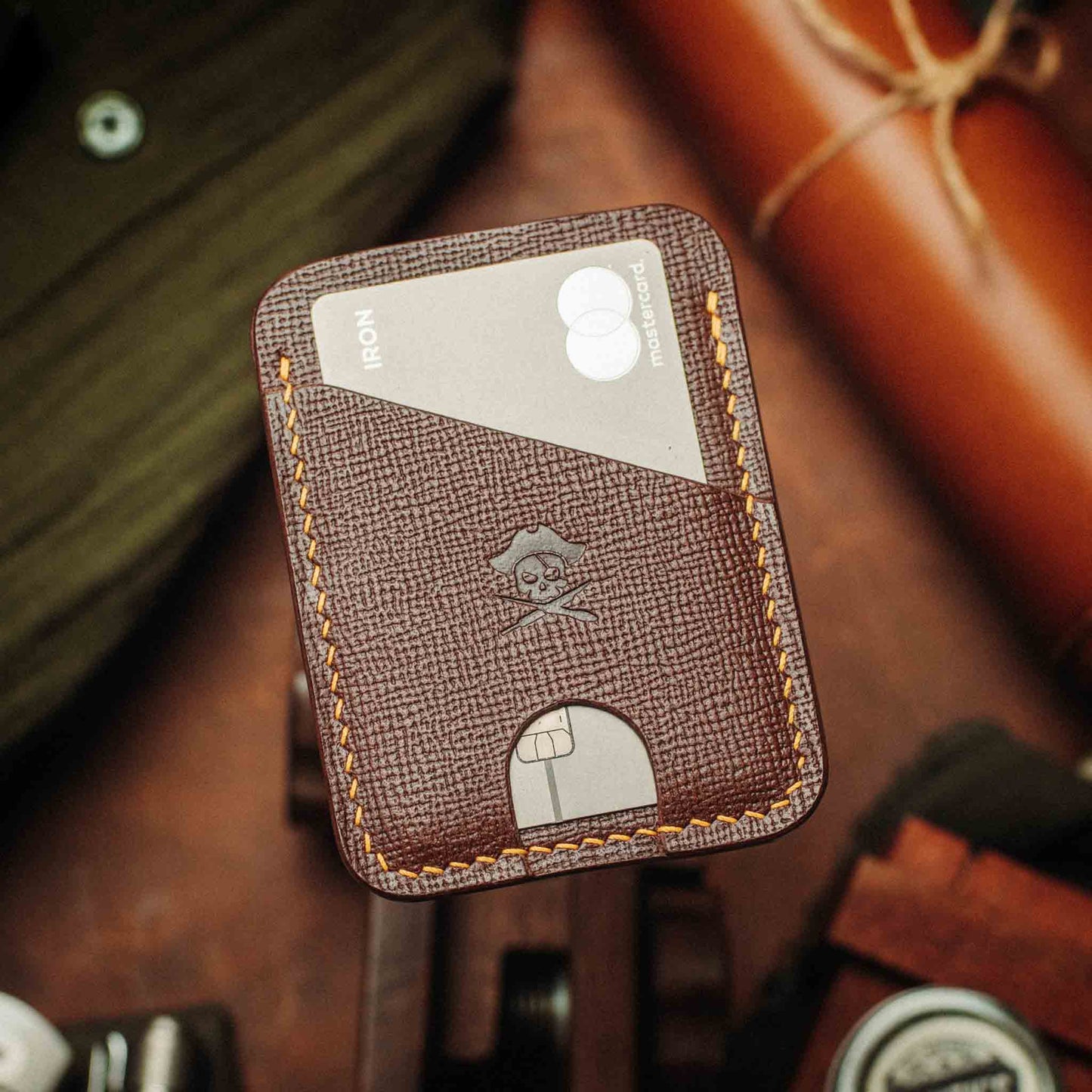 Pirate Goods Minimalist Leather Wallet - Boatswain v4 | Slim Card Holder | EDC