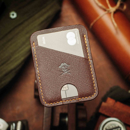 Pirate Goods Minimalist Leather Wallet - Boatswain v4 | Slim Card Holder | EDC