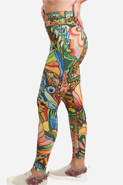 FisheWear Boho Bass High-Waisted Leggings