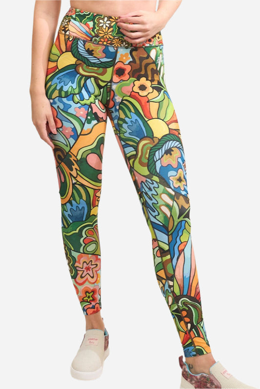 FisheWear Boho Bass High-Waisted Leggings