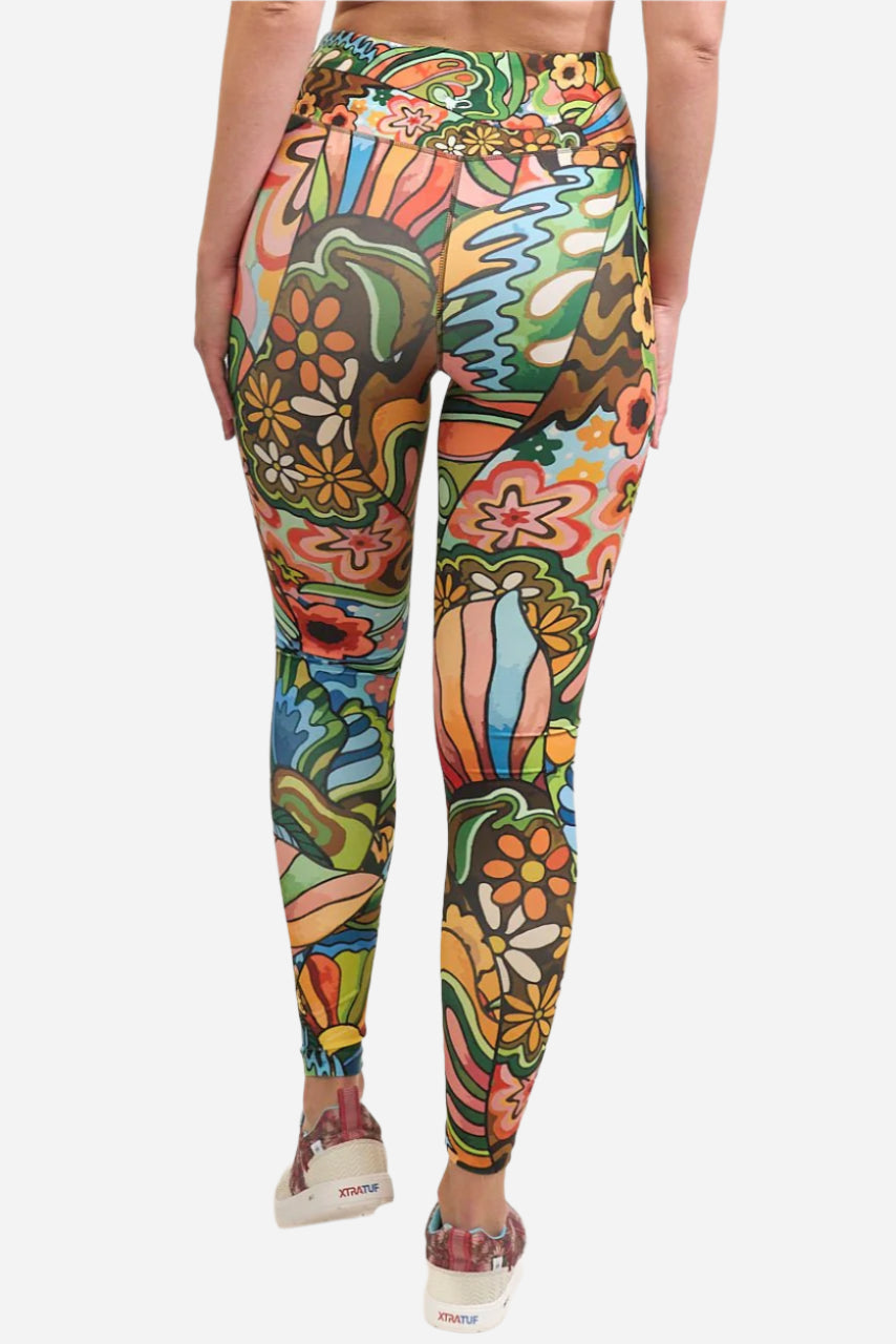 FisheWear Boho Bass High-Waisted Leggings
