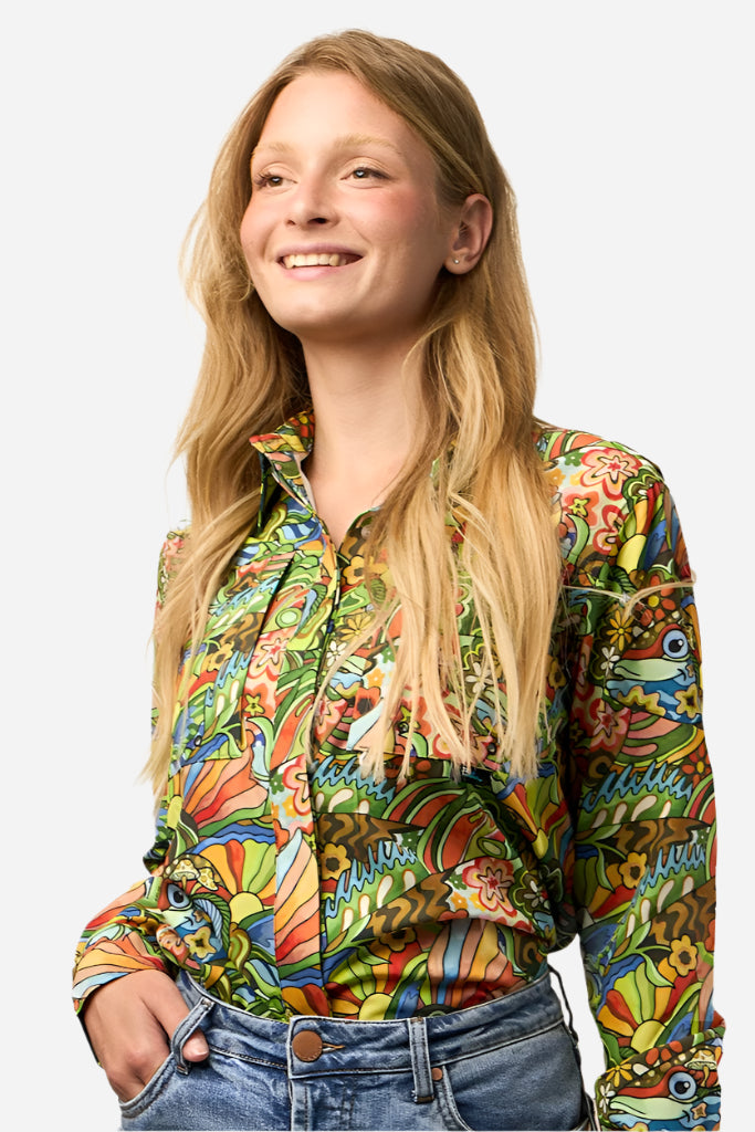 FisheWear Boho Bass Tunic Fishing Shirt