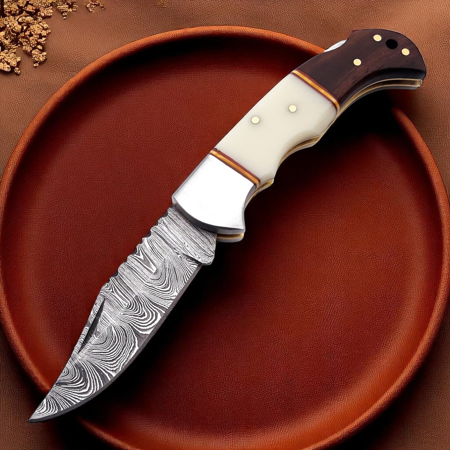Bone Handle Pocket Knife | with Back Lock - Angler's Pro Tackle & Outdoors