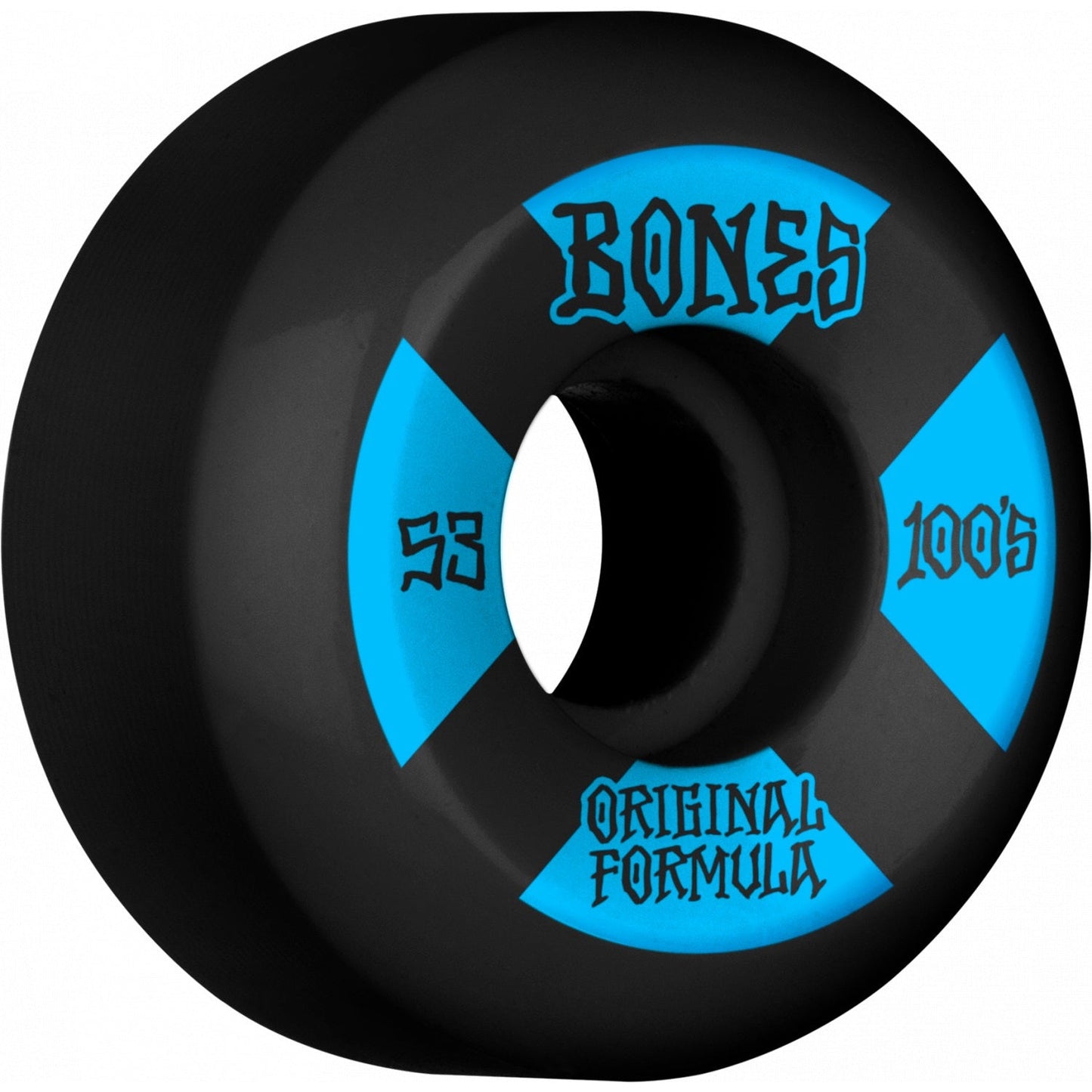 Bones 100's #4 V5 Sidecut OG Formula 53mm Wheels Black (Set of 4) - Angler's Pro Tackle & Outdoors