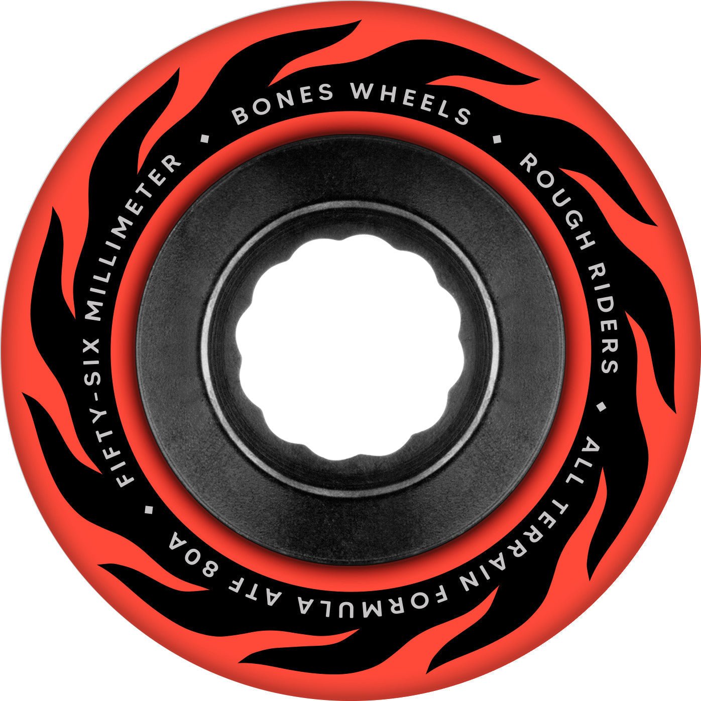 Bones ATF Rough Rider Eternal Flame 56mm 80a Wheels - Red (Set of 4) - Angler's Pro Tackle & Outdoors