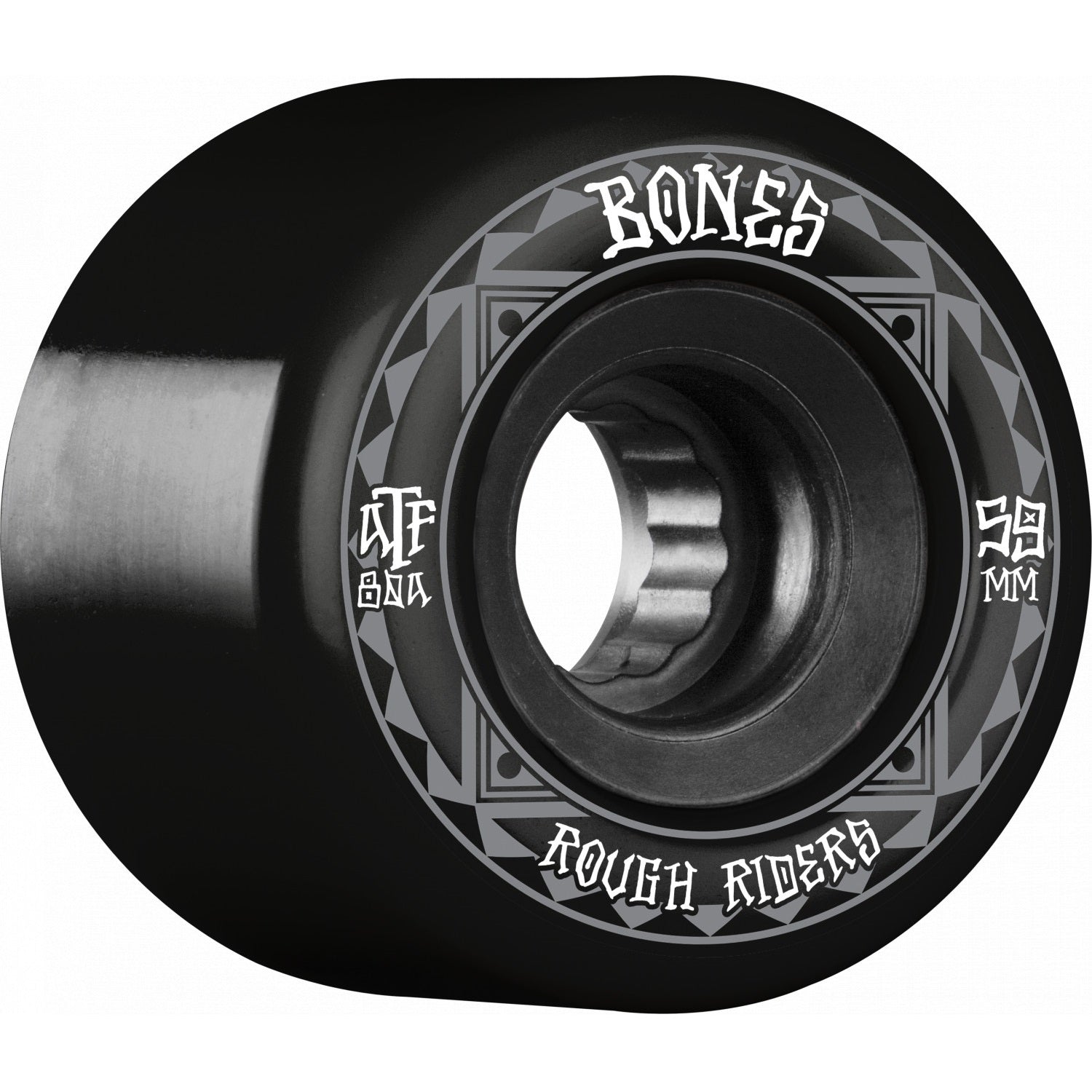 Bones ATF Rough Rider Runners 59mm 80a Wheels - Black (Set of 4) - Angler's Pro Tackle & Outdoors