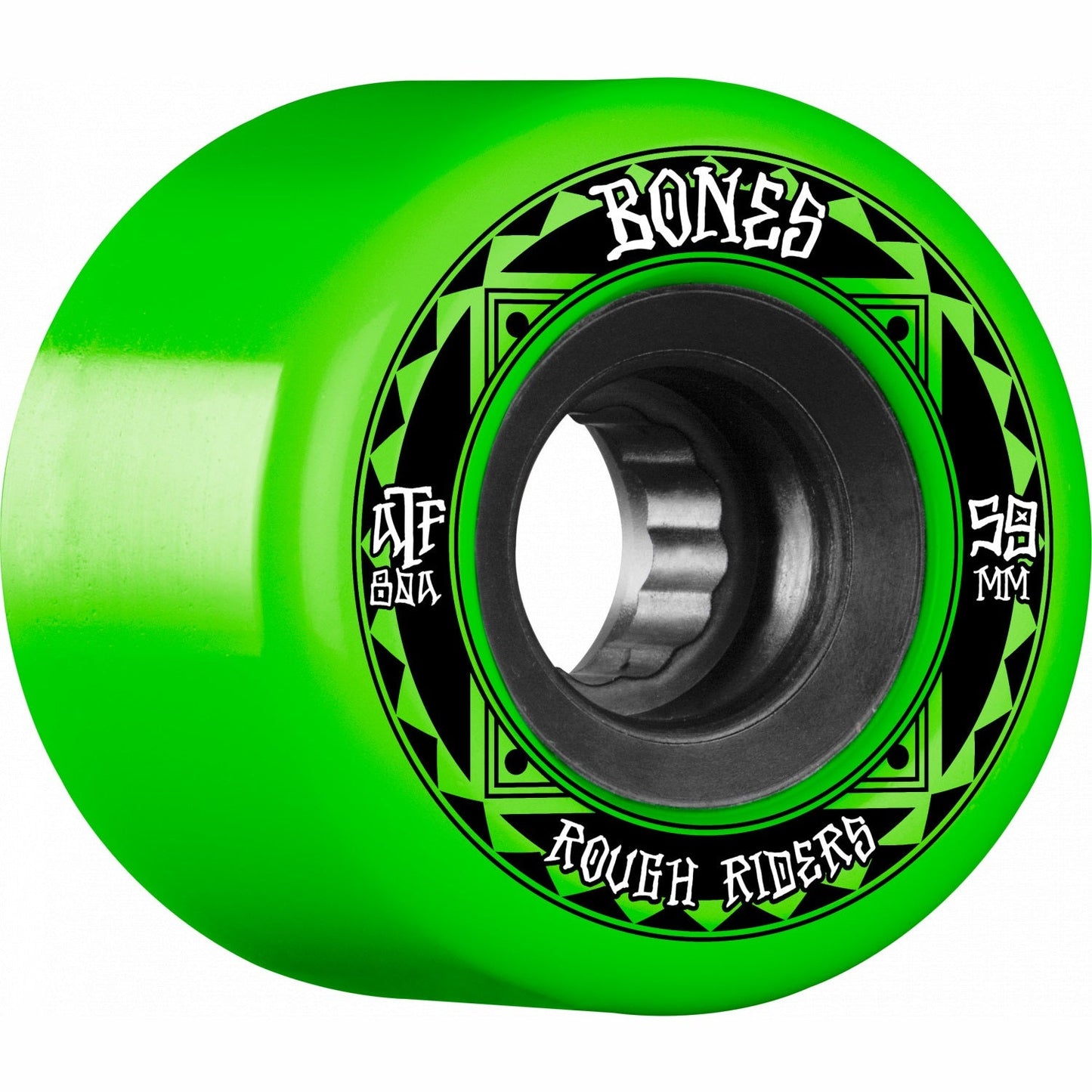 Bones ATF Rough Rider Runners 59mm 80a Wheels - Geen (Set of 4) - Angler's Pro Tackle & Outdoors