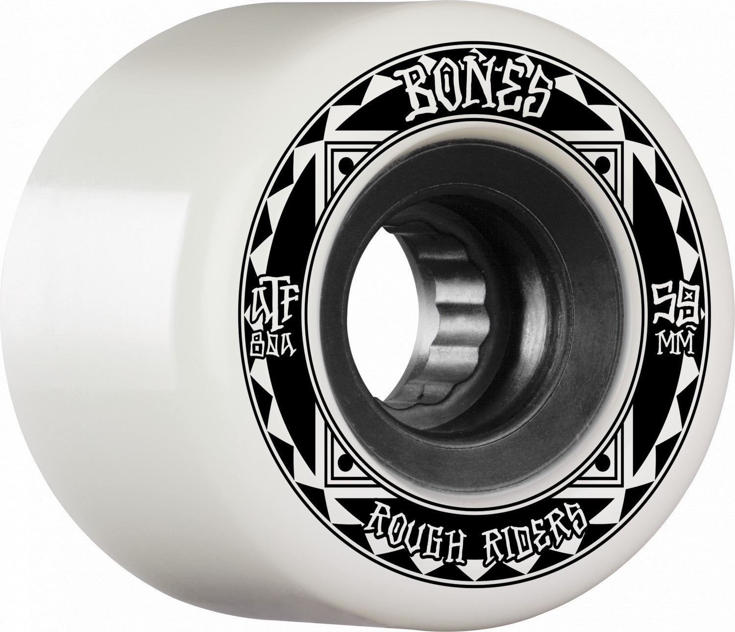 Bones ATF Rough Rider Runners 59mm 80a Wheels - White (Set of 4) - Angler's Pro Tackle & Outdoors