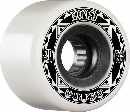 Bones ATF Rough Rider Runners 59mm 80a Wheels - White (Set of 4) - Angler's Pro Tackle & Outdoors