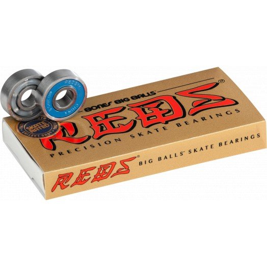 Bones Big Balls Reds Skateboard Bearings (Set of 8) - Angler's Pro Tackle & Outdoors