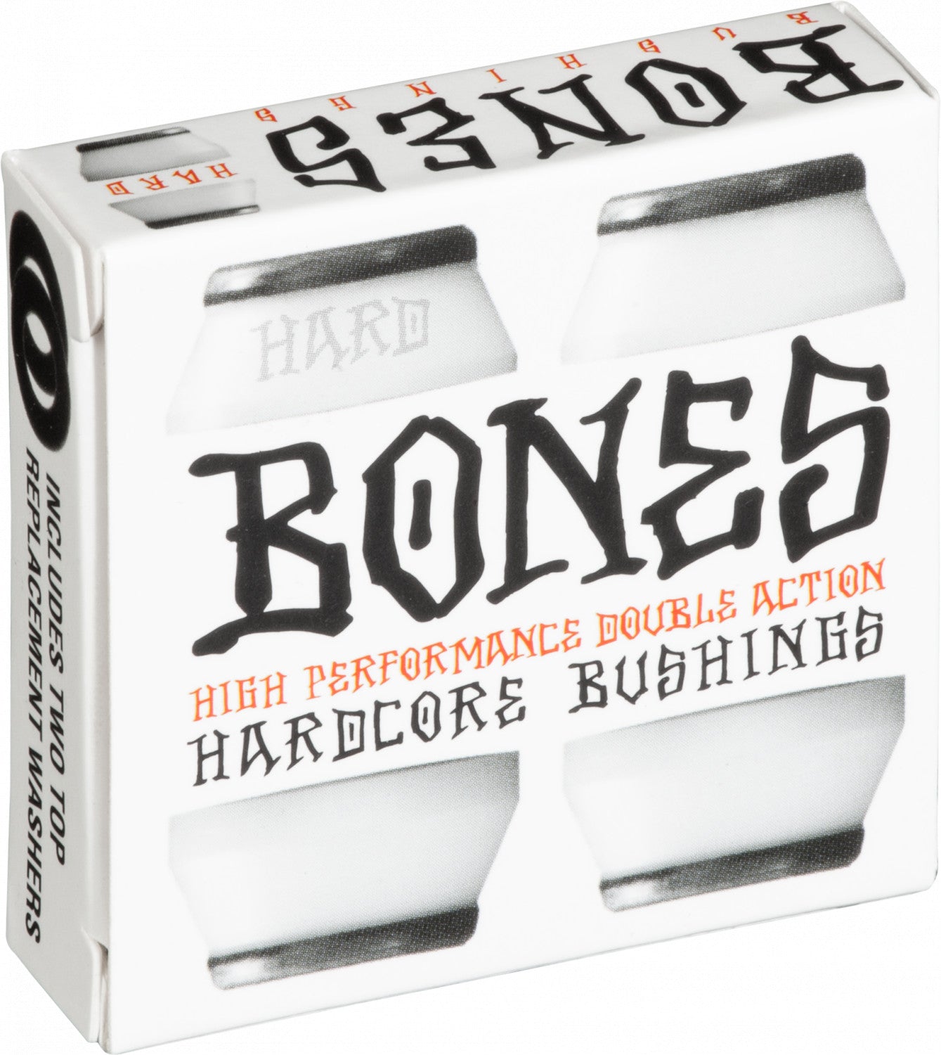 Bones Hardcore Hard Bushings 96a - White/Black (Set of 4) - Angler's Pro Tackle & Outdoors