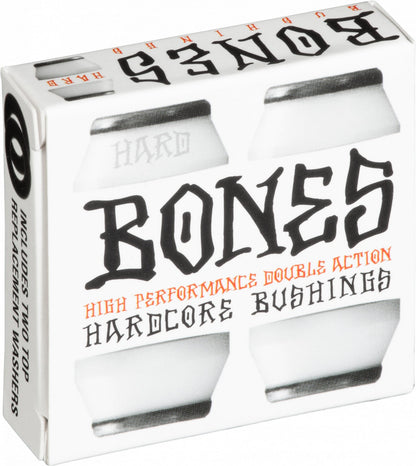 Bones Hardcore Hard Bushings 96a - White/Black (Set of 4) - Angler's Pro Tackle & Outdoors