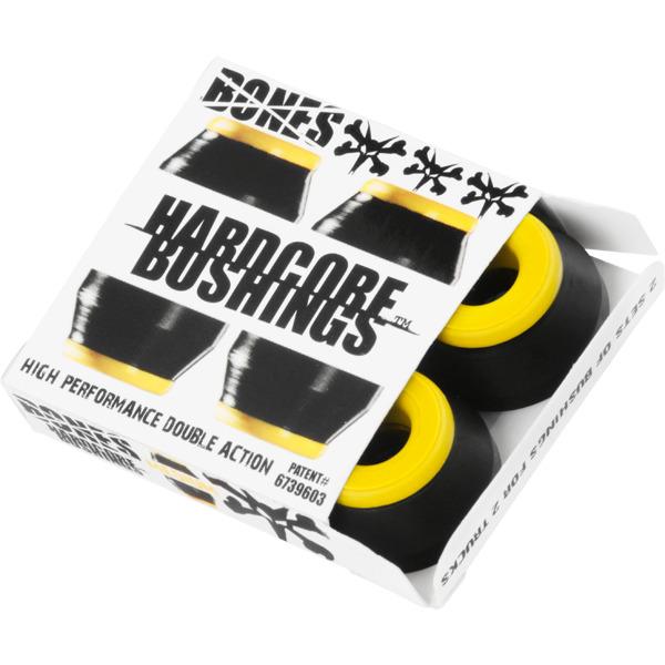 Bones Hardcore Medium Bushings 91a - Black/Yellow (Set of 4) - Angler's Pro Tackle & Outdoors