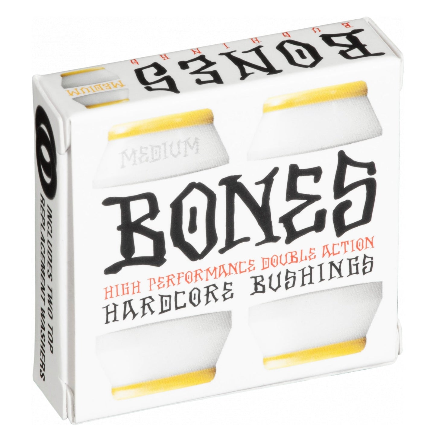 Bones Hardcore Medium Bushings 91a - Yellow/White (Set of 4) - Angler's Pro Tackle & Outdoors