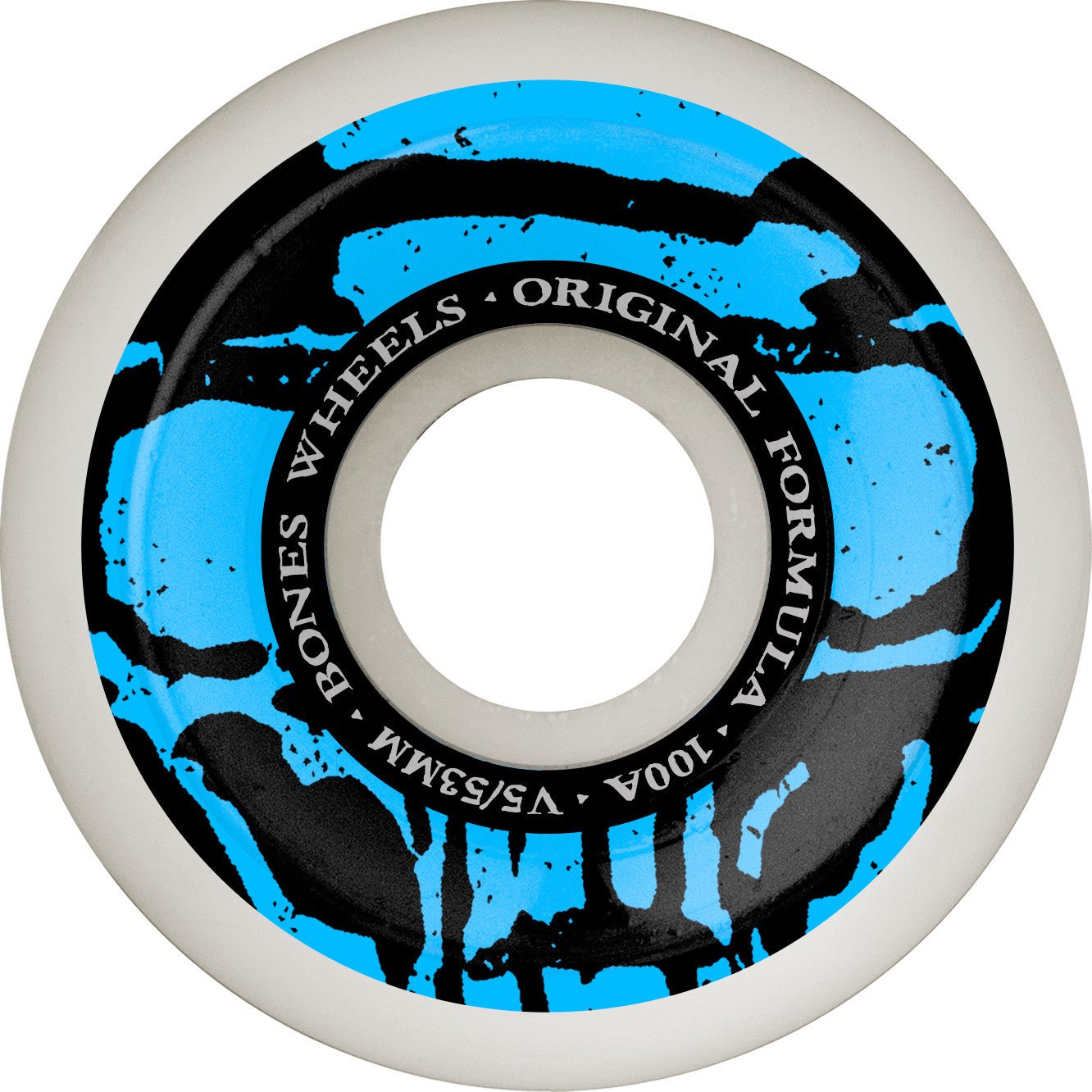 Bones OG Formula Mummy Skulls V5 Sidecut 53mm 100a Wheels - White (Set of 4) - Angler's Pro Tackle & Outdoors