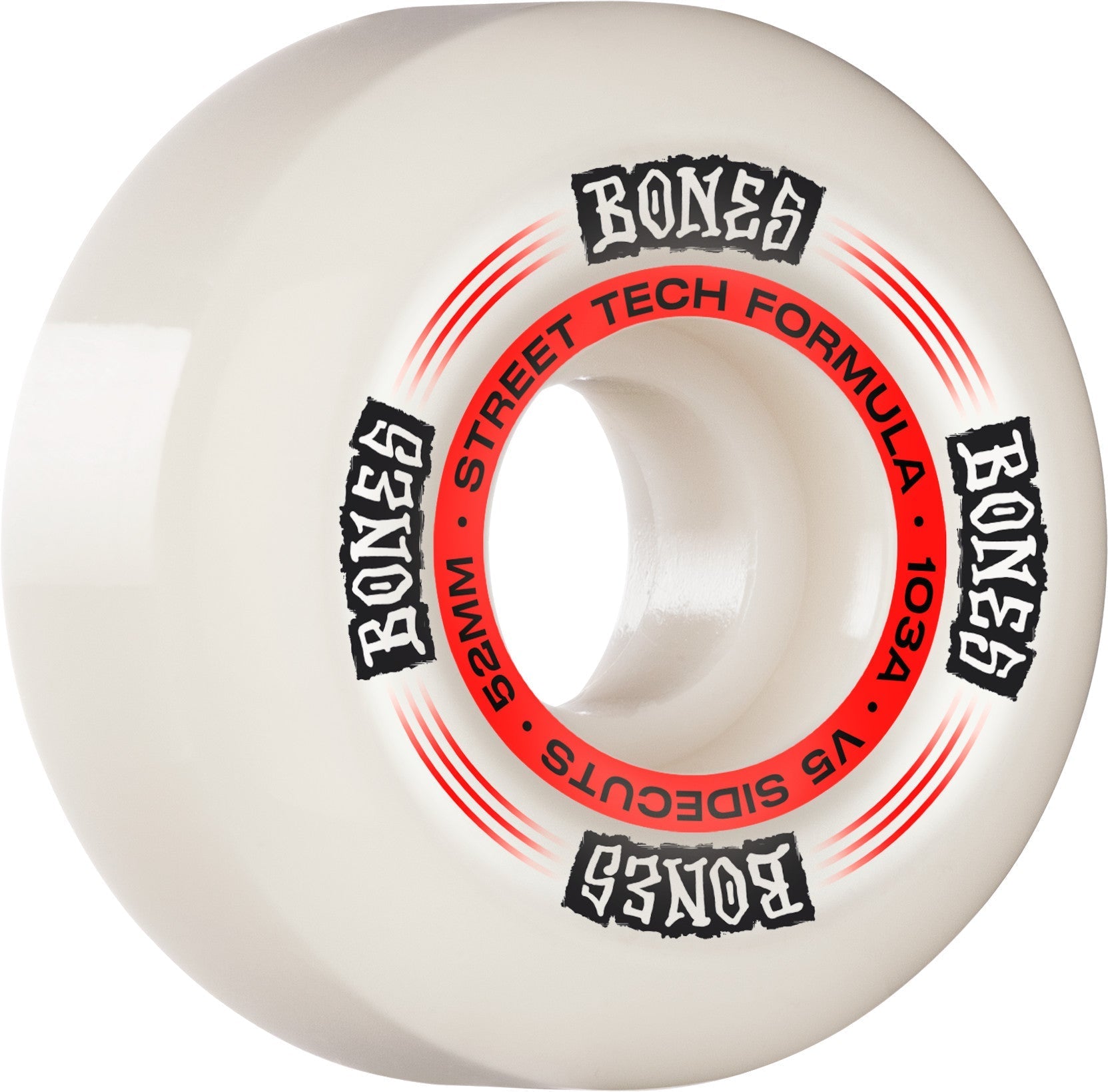 Bones STF Regulators V5 Sidecut 52mm 103a Wheels - White - Angler's Pro Tackle & Outdoors