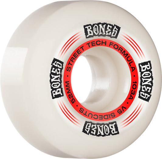 Bones STF Regulators V5 Sidecut 52mm 103a Wheels - White - Angler's Pro Tackle & Outdoors