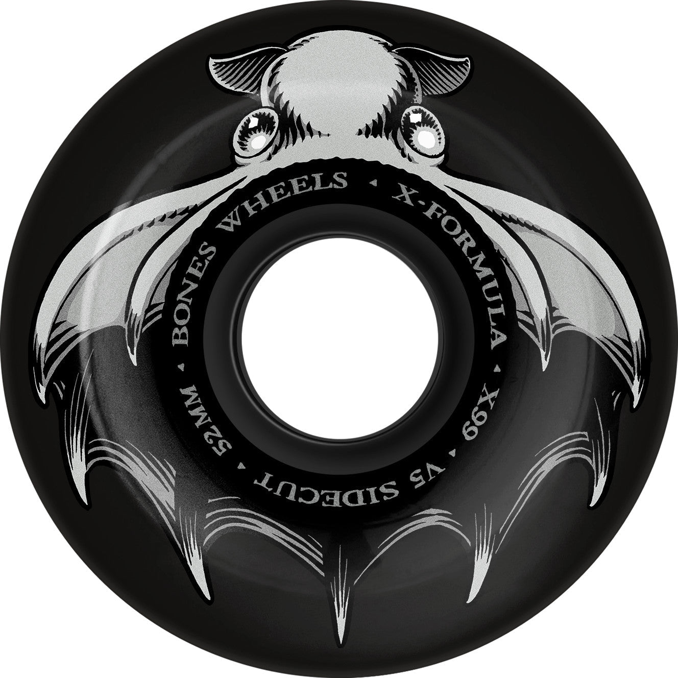 Bones X - Formula Dark Waters V5 Sidecut 52mm 99a Wheels - Black (Set of 4) - Angler's Pro Tackle & Outdoors
