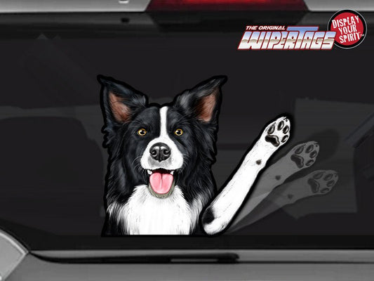 Border Collie Riley Dog Waving WiperTags - Angler's Pro Tackle & Outdoors