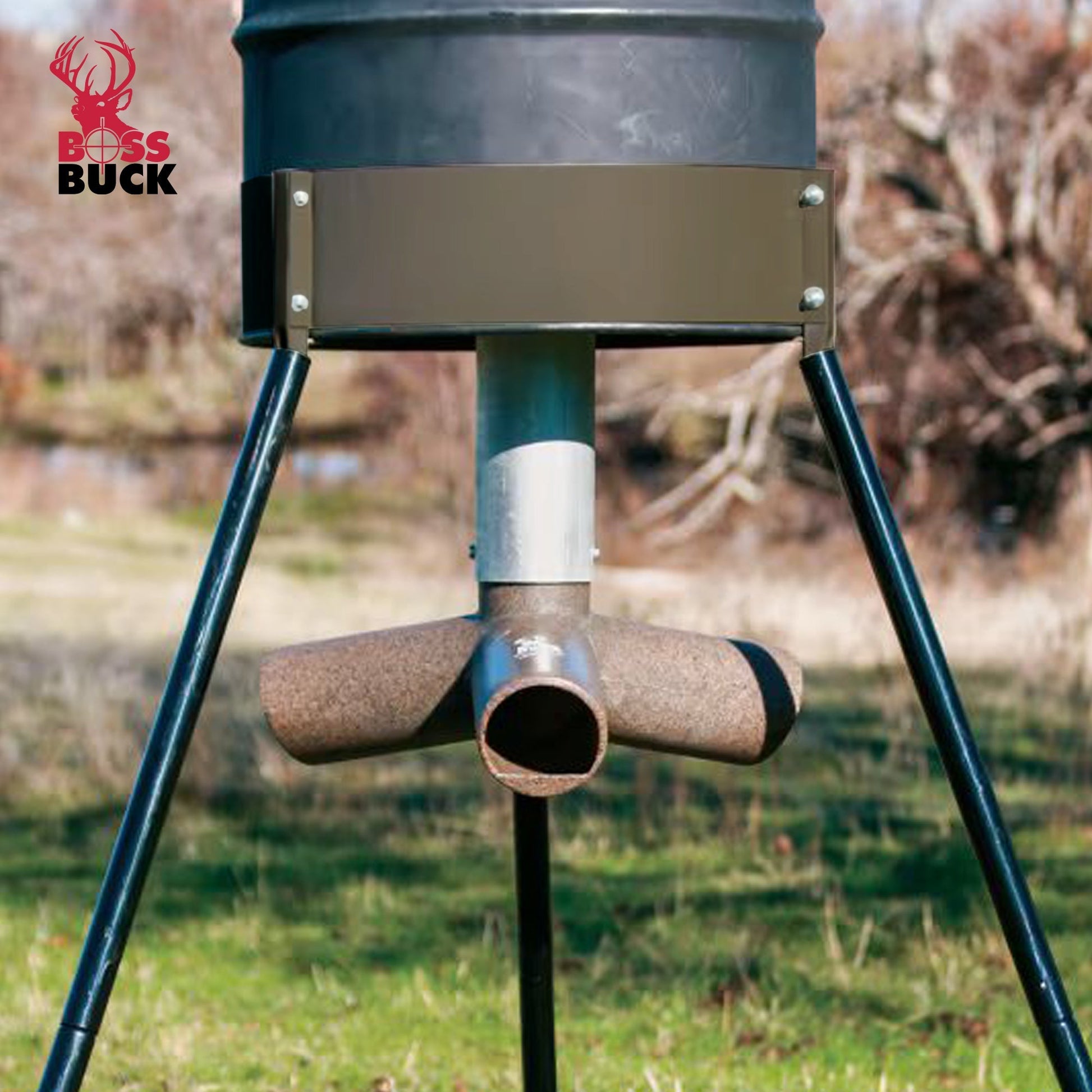 Boss Buck 20" Leg Stand Tripod for 55 Gal Deer Feeder (3 Pack), Tripod ONLY - Angler's Pro Tackle & Outdoors